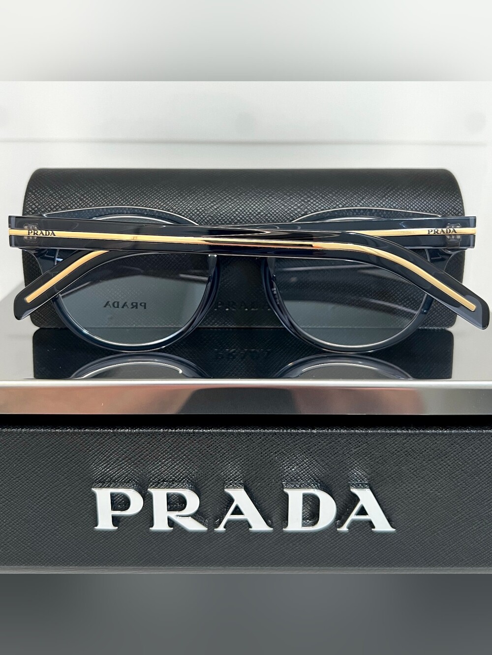 Prada Milano Eyeglasses VP-RA14 Translucent Grey - Picture 6 of 9